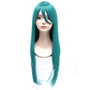 コスペディアウィッグ ロングストレート 80cm ピーコックグリーン