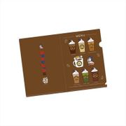 ポプテピピック ミニクリアファイル4枚セット cafe [キャラクターグッズ A6サイズ]