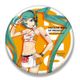 初音ミク レーシングVer.2010 ビッグ缶バッジ 10th記念デザイン 1 [キャラクターグッズ]