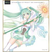 初音ミク レーシングVer.2017 ミニ色紙 10th記念デザイン 2 [キャラクターグッズ]
