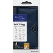 3944XZ2C (NV) [Xperia XZ2 Compact 手帳型ケース マグネット式 Viviana Triangle ネイビー]