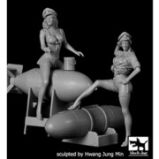 HAUF32036 [1/32スケール レジン製女性フィギュアセット US ピンナップ セットNo.2(HAUF32034 ＋ HAUF32035)]