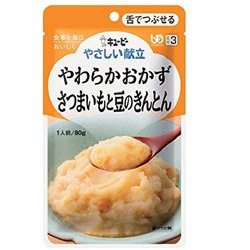 Y3-14 [やさしい献立 やわらかおかず さつまいもと豆のきんとん 80g]