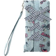 73634 [iPhone SE（第2世代）/8/7/6s/6 4.7インチ用 ケース BLUE CROSS girls レースアップデニム サックス]