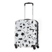 スーツケース HS エムブイプラス DLX スピナー50 AT9-001 HS MV+ DELUXE SPINNER50 WHITE SOCCER PRINT
