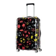スーツケース HS エムブイプラス DLX スピナー69 エキスパンダブル AT9-003 HS MV+ DELUXE SPINNER69 EXP BLACK SOCCER PRINT