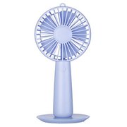 台座ミラー付きハンド扇風機 ブルー IQ-MI-FAN-BL