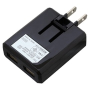 USB AC充電器 3.4A USB-A×2 USB-C端子ケーブル付き(長さ1.0m) ブラック BA2UAC3410BK