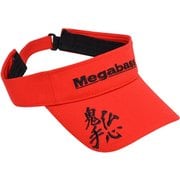 MEGABASS SUN VISOR レッド/ブラック