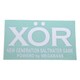 ステッカー XOR ホワイト 20cm