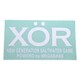 ステッカー XOR ホワイト 30cm