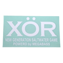 ステッカー XOR ホワイト 30cm