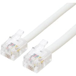 電話機コード 6極4芯 15m 白 DC-415/WH