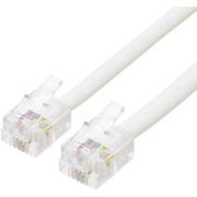 電話機コード 6極4芯 15m 白 DC-415/WH