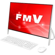 デスクトップパソコン ESPRIMO FHシリーズ/23.8型ワイド/Celeron 3865U/メモリ 4GB/HDD 1TB/DVDスーパーマルチ/Windows 10 Home 64ビット/Office Personal 2016/ホワイト FMVF52C2W