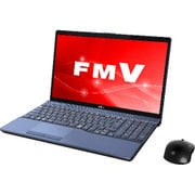 ノートパソコン LIFEBOOK AHシリーズ/15.6型ワイド/Corei7-8550U/メモリ 8GB/SSD 128GB + HDD 1TB/Blu-rayドライブ/Windows 10 Home 64ビット/Office Home and Business 2016/メタリックブルー FMVA77C2L