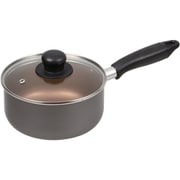 ディナーズ ふっ素加工ガラス蓋付片手鍋 16cm HB-8011