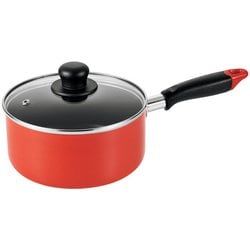 ニューフォア ふっ素加工IH対応ガラス蓋付片手鍋 18cm HB-8051