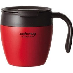 カフェマグアンティーク 真空蓋付マグカップ330 (トマトレッド) HB-4032