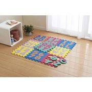 N-8441 [ジョイント式パズルマット えいご＆すうじ 9枚入 29.5×29.5]