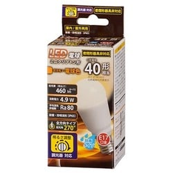 LED電球 ミニクリプトン形 E17口金 40形相当 電球色 調光器対応 LDA5L-G-E17/D G11
