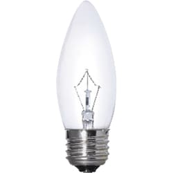 白熱電球 シャンデリア球 口金E26 60W相当 クリア C37110V60WE26C-TM