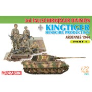 DR7361 [WW.IIドイツ軍 第3降下猟兵師団 w/キングタイガー(ヘンシェル砲塔) 1/72 ミリタリーシリーズ]