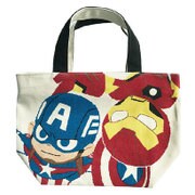 SPAP586 チャック付マチ付バッグ MARVEL GuRiHiru Captain America＆Iron Man [キャラクターグッズ]