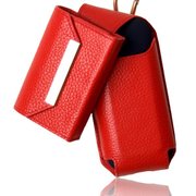 iQOS牛本革トゴレザーケース レッド iqb7002 red