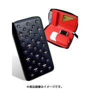 iQOS羊本革スタッズ財布タイプケース ブラック iqa7007 black