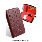 iQOS羊本革スタッズ財布タイプケース ボルドー iqa7007 bordeaux