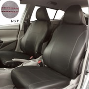 TO-02 [普通車用フリーサイズ前席用1枚セット ブラック＆レッドステッチ]