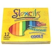 flexcils-フレキシルズ- クレヨン ラウンドシェイプ 12色入り FLE112-07RCP
