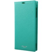 EURO Passione Book PU Leather Case [AQUOS R2 Turquoise]