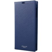 EURO Passione Book PU Leather Case [AQUOS R2 Navy]