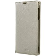 EURO Passione Book PU Leather Case [AQUOS R2 Silver]
