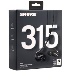 SHURE SE315 カナル型 ブラック SE315-K www.krzysztofbialy.com