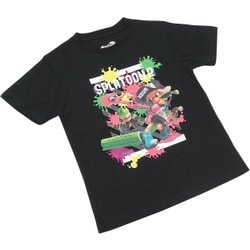 ヨドバシ Com ファインプラス スプラトゥーン2 Kids ガチバトルtシャツ Blk 110cm キャラクターグッズ 通販 全品無料配達