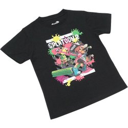 ヨドバシ Com ファインプラス スプラトゥーン2 Kids ガチバトルtシャツ Blk 1cm キャラクターグッズ 通販 全品無料配達