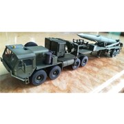 MODAS72110 米軍 M983 HEMTT トラクター＆パーシングII 準中距離弾道ミサイル [1/72 プラモデル 塗装済み完成品]