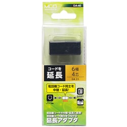 中継アダプタ 6極4芯 黒 DA-40/BK