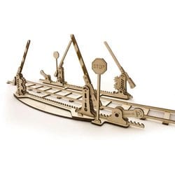 木製玩具 70014 UGears レールと踏み切り