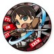 進撃の巨人 とびだすたいる！BIG缶バッジ エレンA [キャラクターグッズ 約76mm]