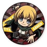 進撃の巨人 とびだすたいる！BIG缶バッジ アルミン [キャラクターグッズ 約76mm]