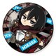 進撃の巨人 とびだすたいる！BIG缶バッジ ミカサ [キャラクターグッズ 約76mm]