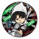 進撃の巨人 とびだすたいる！BIG缶バッジ リヴァイB [キャラクターグッズ 約76mm]