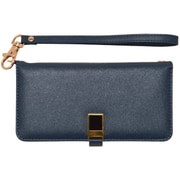 4147L03K [LG style L-03K ケース/カバー 手帳型 viviana ミラー付き スクエア ネイビー LG スタイル スマホケース]
