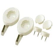 SP-W [スッポンフック プラスピン ホワイト 2個入り 耐荷重8kg]