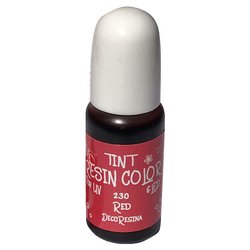 230 [透明レジンカラー レッド 10ml]