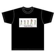 ひそねとまそたん Tシャツ ED場面写柄 ブラック Mサイズ [キャラクターグッズ]